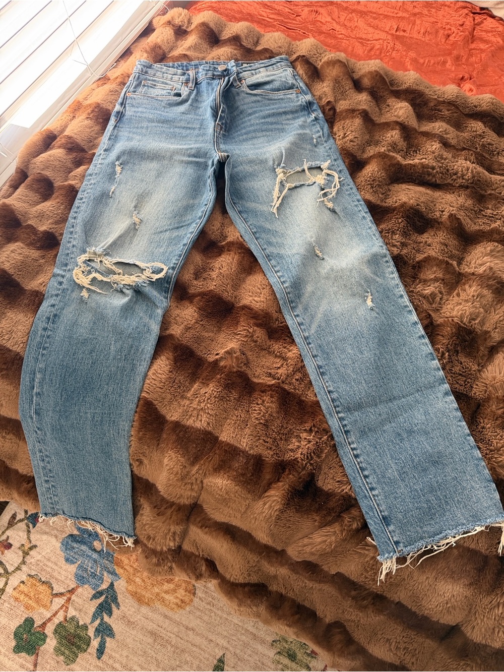 Blank NYC Light Blue Distressed Boyfriend Jeans